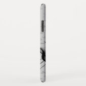 Personalisierte schwarze und graue musikalische Case-Mate iPhone hülle (Hinten/Rechts)