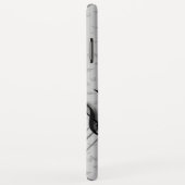 Personalisierte schwarze und graue musikalische Case-Mate iPhone hülle (Hinten/Rechts)