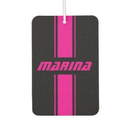 personalisierte schwarze und rosa Auto-Fußmatten-S Autolufterfrischer