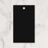 Personalisierte schwarze Vorlage Hinzufügen eines Geschenkanhänger (Rückseite)