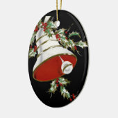 Personalisierte schwarze, weiße keramik ornament (Links)