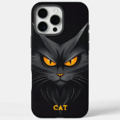 Personalisierte Schwarzkatzenkatze Case-Mate iPhone Hülle (Rückseite)