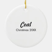 Personalisierte Schwarzmalerei Keramikornament (Hinten)