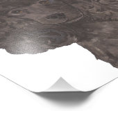 Personalisierte Schwarzspielkunst Fotodruck (Ecke)