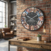 Personalisierte Schwarzwaldfamilie Runde Wanduhr