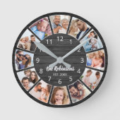 Personalisierte Schwarzwaldfamilie Runde Wanduhr (Vorderseite)
