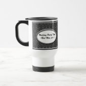 Personalisierte Schwarzweiss-Hochzeits-Party-Tasse Reisebecher (Links)