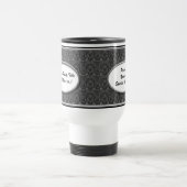Personalisierte Schwarzweiss-Hochzeits-Party-Tasse Reisebecher (Mittel)