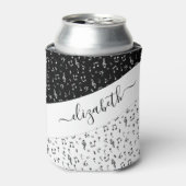 Personalisierte Schwarzweiß-Musik Dosenkühler (Kanne Vorderseite)