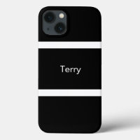 Personalisierte Schwarzweißplatte