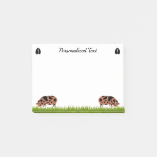 Personalisierte Schweine Post-it Klebezettel