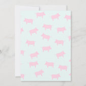 Personalisierte Schweinekarte Dankeskarte (Rückseite)