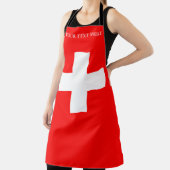 Personalisierte Schweiz Flagge Schweiz Schweizer E Schürze (InSitu)