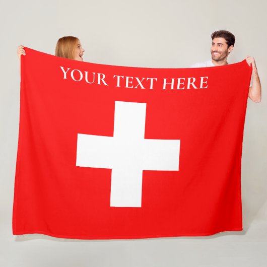 Personalisierte Schweiz Schweiz Schweiz Schweiz Eu Fleecedecke (Beispiel)