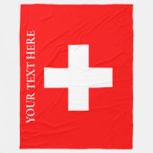 Personalisierte Schweiz Schweiz Schweiz Schweiz Eu Fleecedecke (Vorderseite)