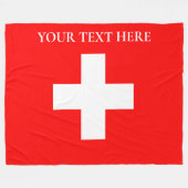 Personalisierte Schweiz Schweiz Schweiz Schweiz Eu Fleecedecke (Vorderseite (Horizontal))