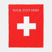 Personalisierte Schweiz Schweiz Schweiz Schweiz Eu Fleecedecke (Vorderseite)