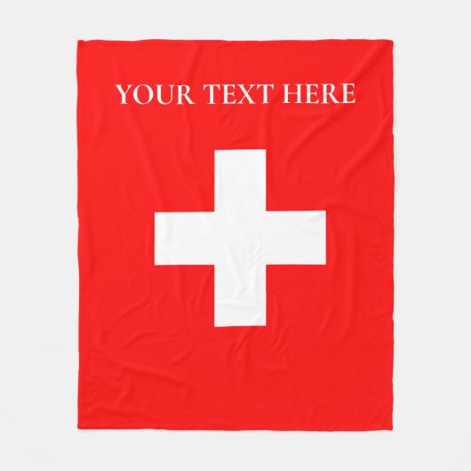 Personalisierte Schweiz Schweiz Schweiz Schweiz Eu Fleecedecke (Vorderseite)