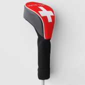 Personalisierte Schweiz Schweiz Schweiz Schweiz Eu Golf Headcover (angewinkelt)