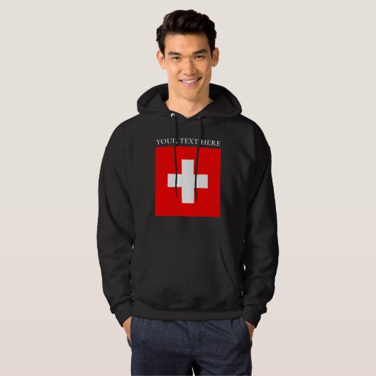 Personalisierte Schweiz Schweiz Schweiz Schweiz Eu Hoodie (Vorne ganz)