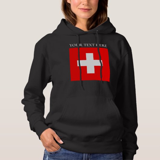 Personalisierte Schweiz Schweiz Schweiz Schweiz Eu Hoodie (Vorderseite)