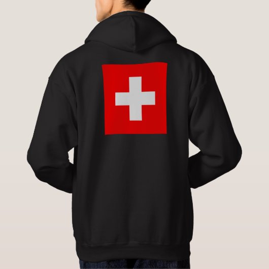 Personalisierte Schweiz Schweiz Schweiz Schweiz Eu Hoodie (Rückseite)