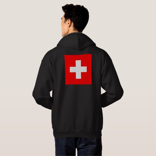 Personalisierte Schweiz Schweiz Schweiz Schweiz Eu Hoodie (Schwarz voll)