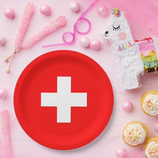 Personalisierte Schweiz Schweiz Schweiz Schweiz Eu Pappteller (Party)