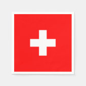 Personalisierte Schweiz Schweiz Schweiz Schweiz Eu Serviette (Vorderseite)