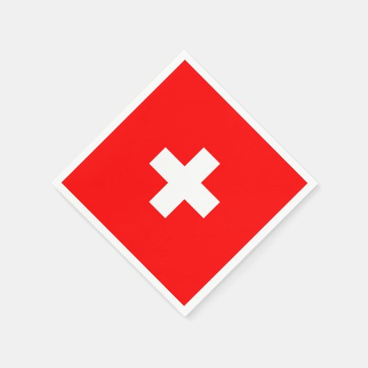 Personalisierte Schweiz Schweiz Schweiz Schweiz Eu Serviette (Ecke)