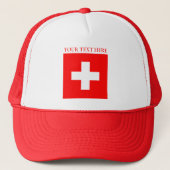 Personalisierte Schweiz Schweiz Schweiz Schweiz Eu Truckerkappe (Vorderseite)
