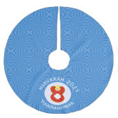 Personalisierte Schweizer Angel Hanukka-Fahne Polyester Weihnachtsbaumdecke (Vorderseite)
