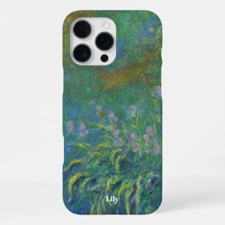 Personalisierte Schwertlilien von Claude Monet iPhone 16 Pro Max Hülle