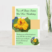 Personalisierte Schwester zum Geburtstag Karte (Vorderseite)