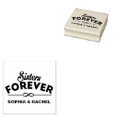 Personalisierte Schwestern für immer Gummistempel (Stempel)