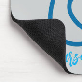 Personalisierte Schwesternkappe Stethoskop Name Mousepad (Ecke)