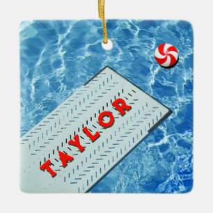 Personalisierte Schwimmen-Tauchen-Feriengeschenke Keramikornament