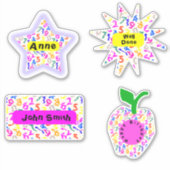 Personalisierte Schwindelzahlen Aufkleber (Vorderseite)