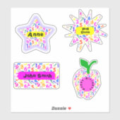 Personalisierte Schwindelzahlen Aufkleber (Blatt)