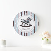 Personalisierte Schwingpferdewand-Uhr Große Wanduhr (Zuhause)