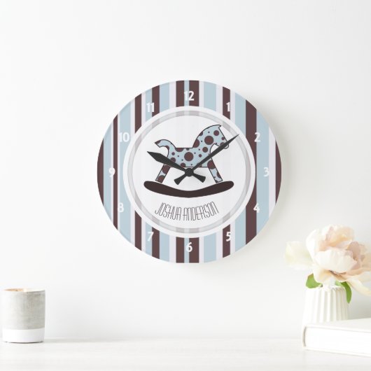 Personalisierte Schwingpferdewand-Uhr Große Wanduhr (Zuhause)