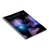 Personalisierte Sci FI-Nebelfleck-gewundenes Notizblock (Rechte Seite)