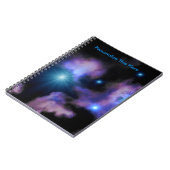 Personalisierte Sci FI-Nebelfleck-gewundenes Notizblock (Linke Seite)