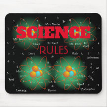 Personalisierte Science Rules Mouse Pad
