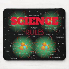 Personalisierte Science Rules Mouse Pad Mousepad