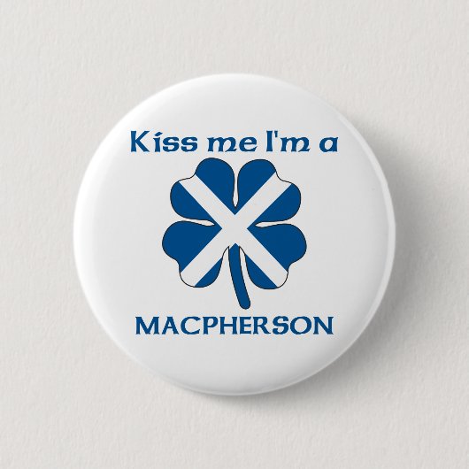 Personalisierte Scottish küssen mich, den ich Button (Vorderseite)