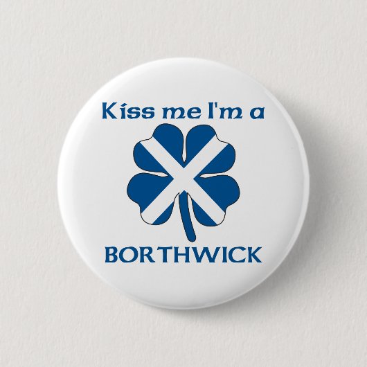 Personalisierte Scottish küssen mich, den ich Button (Vorderseite)