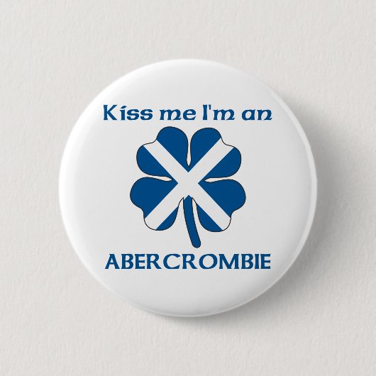 Personalisierte Scottish küssen mich, den ich Button (Vorderseite)