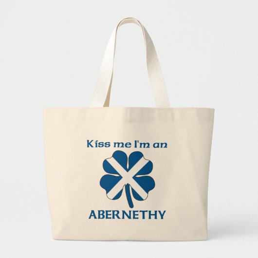 Personalisierte Scottish küssen mich, den ich Jumbo Stoffbeutel (Vorne)