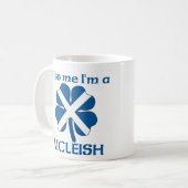 Personalisierte Scottish küssen mich, den ich Kaffeetasse (Vorderseite Links)